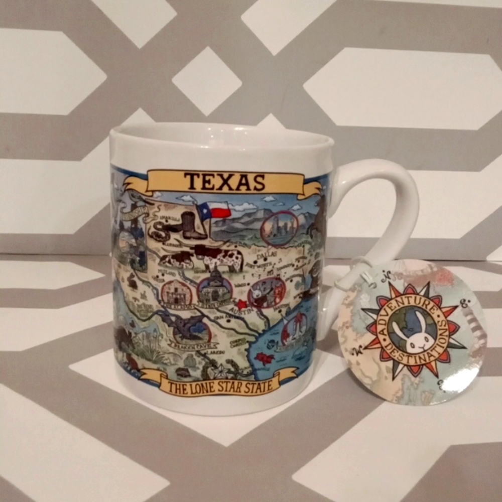 New Certified International "Texas Lone Star State" Coffee/Tea Collectors Mug
